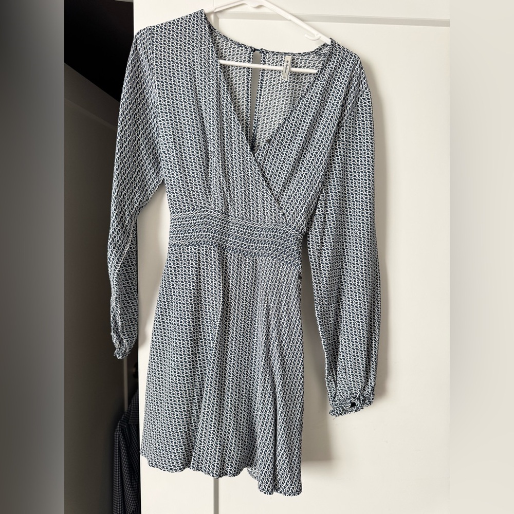 Pepe Jeans Navy and White Patterned Romper